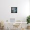 Stupell Industries Blue Hour Abstract Landscape Floater Framed Canvas Wall Art Design by Lydia Orange